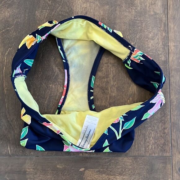 Tommy Bahama Sun Lilies Side Shirred Hipster Swim Bottoms Lrg - Picture 6 of 6
